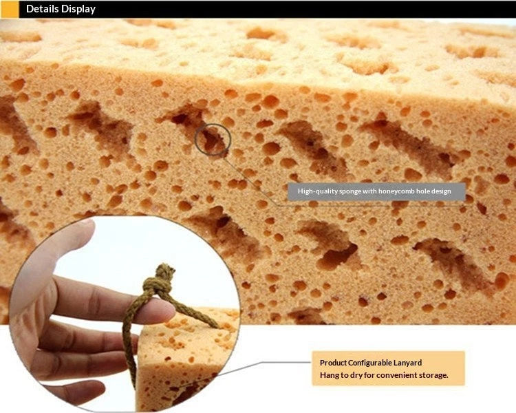 Giant Car Wash Sponge. Highly absorbent, powerful dirt removal for auto care.