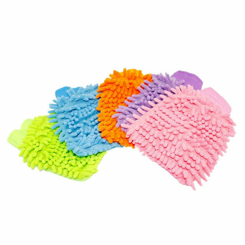 Car Cleaning Sponge Car Washing Glove Washing Glove Microfiber Hand Towel Cloth