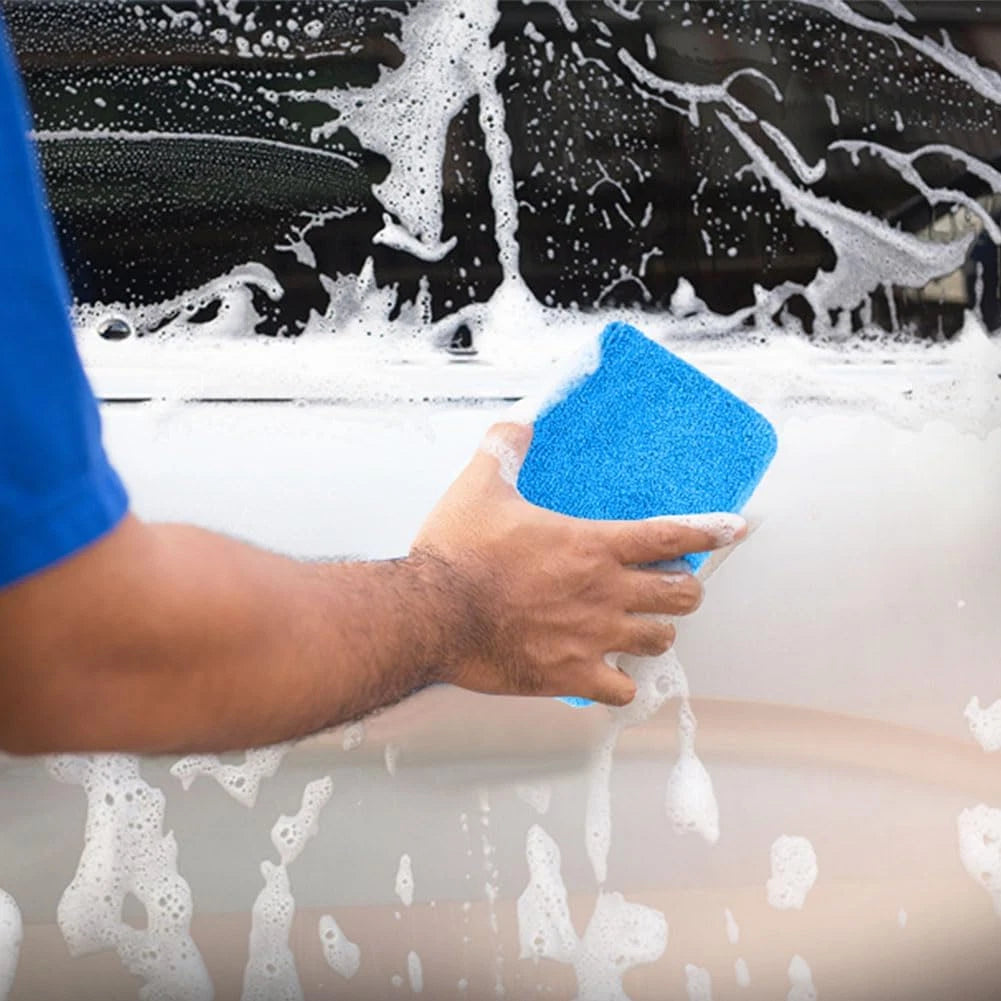 Microfiber Applicator Pads, Scratch-Free Car Wash Sponge for Cleaning, Premium W
