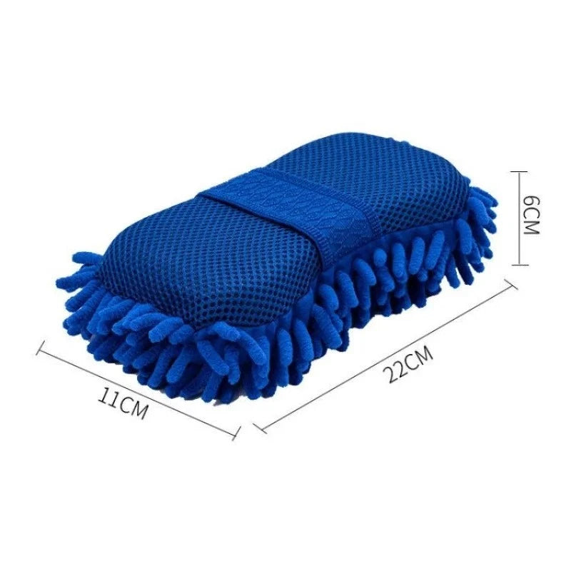 Microfiber Chenille Car Wash Sponge Auto Cleaning Brush Pad Towel Gloves Tool
