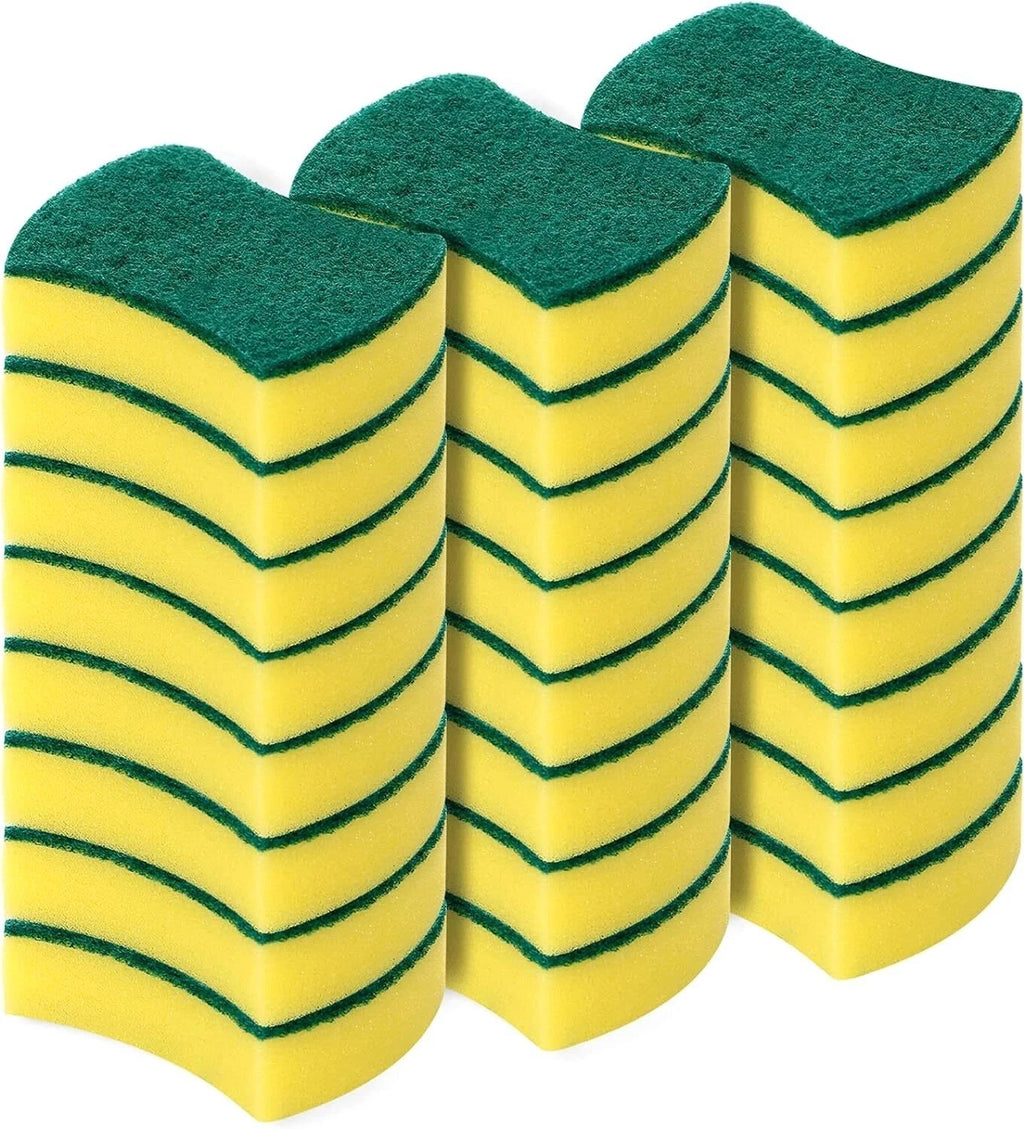 Scrub Scrubbing Sponges Kitchen Cleaning Non-Scratch Dish 2 side wholesale lot
