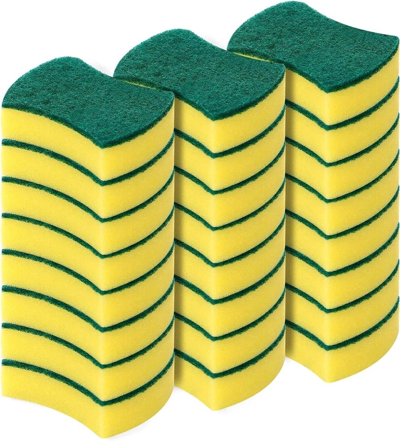 Scrub Scrubbing Sponges Kitchen Cleaning Non-Scratch Dish 2 side wholesale lot