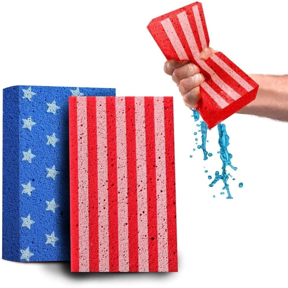 Multi-Purpose Large Cleaning Sponges 2 Pack for Car Washing Tile Grout and All