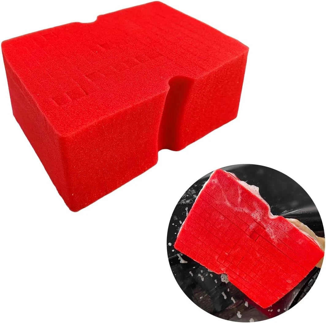 Car Wash Sponge, Large Scratch-Free Cross Cut Sponge for Soap and Rinseless W...