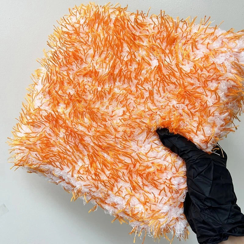 1 Pcs Jumbo Hybrid Car Wash Sponge Mitt Pad - 1500 GSM, 10"x10"