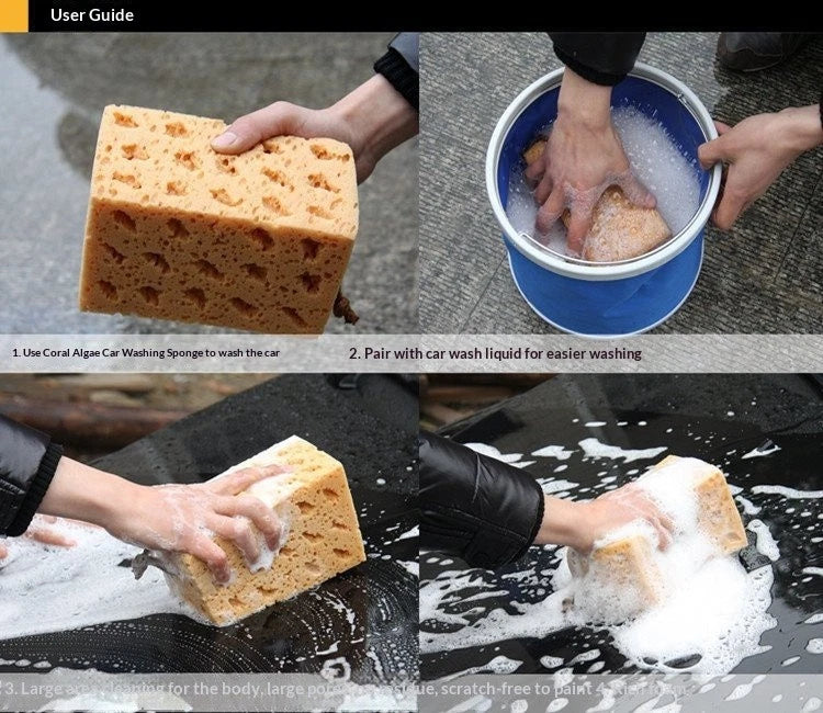 Giant Car Wash Sponge. Highly absorbent, powerful dirt removal for auto care.