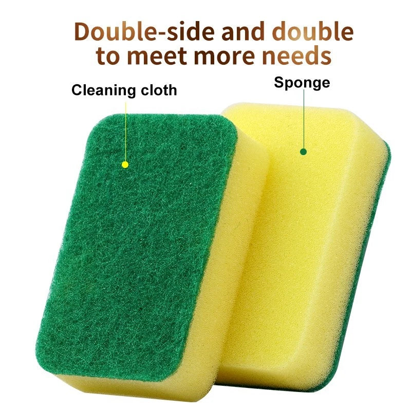 Scrub Scrubbing Sponges Kitchen Cleaning Non-Scratch Dish 2 side wholesale lot