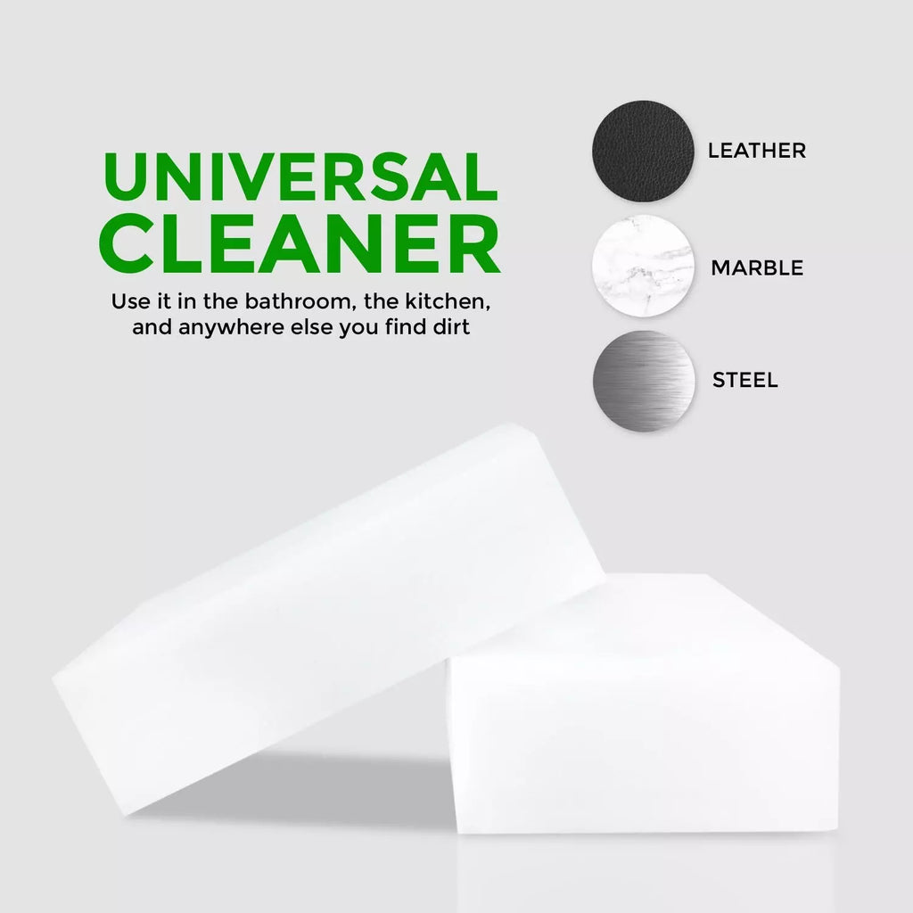 100 PCS Sponge Eraser BULK PACK Melamine Cleaning Foam 3/4" Thick Kitchen Bath