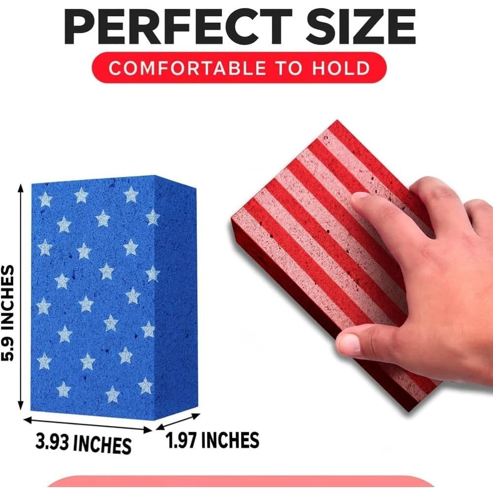 Multi-Purpose Large Cleaning Sponges 2 Pack for Car Washing Tile Grout and All