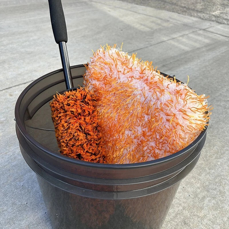 1 Pcs Jumbo Hybrid Car Wash Sponge Mitt Pad - 1500 GSM, 10"x10"