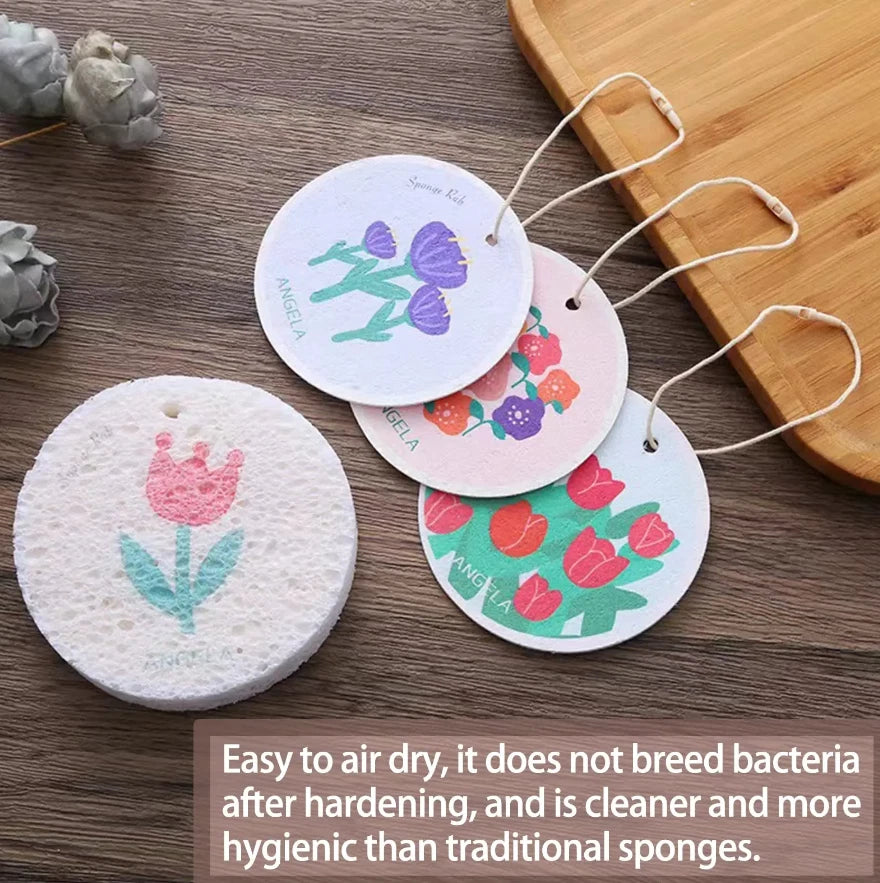 2pcs new Kitchen Cleaning Sponges for Dishes Clean Super Absorbent Multiple uses