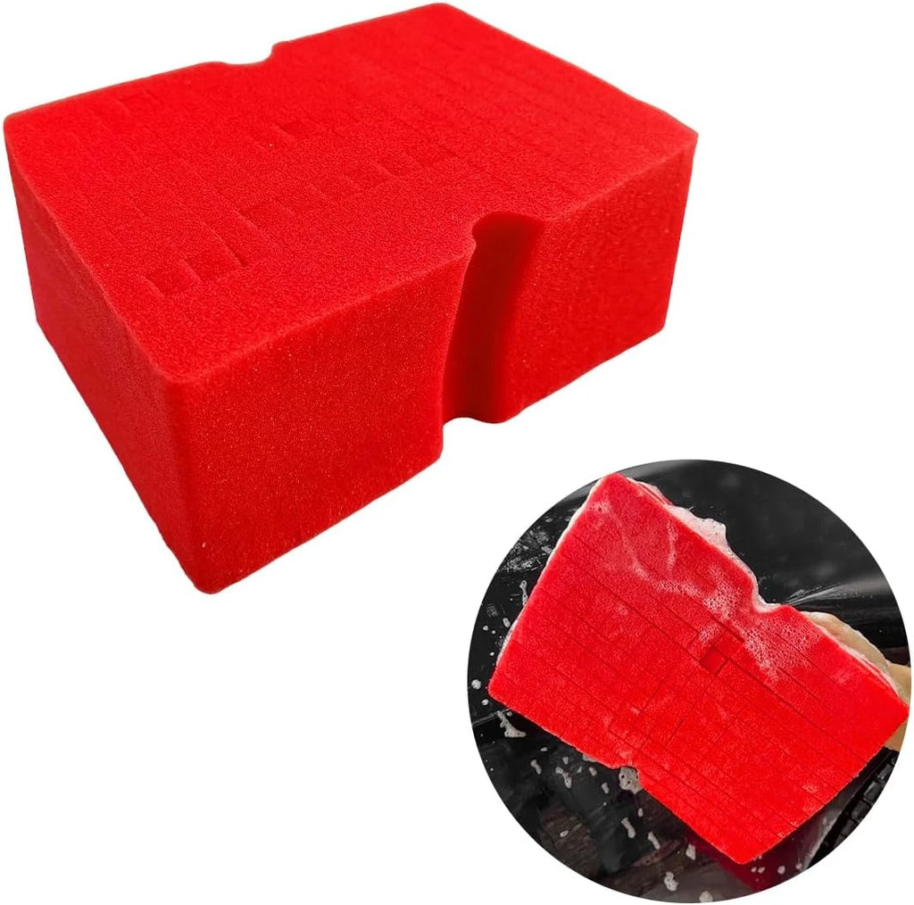 Car Wash Sponge, Large Scratch-Free Cross Cut Sponge for Soap and Rinseless W...