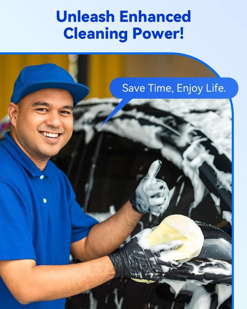 Car Wash Sponge, Car Cleaning Large Sponges, All Purpose Sponges for Cleaning, E