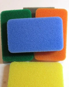 SET OF 4  Reusable FINE MESH Silicon Scrub Sponges Cleaning Kitchen, Bathroom